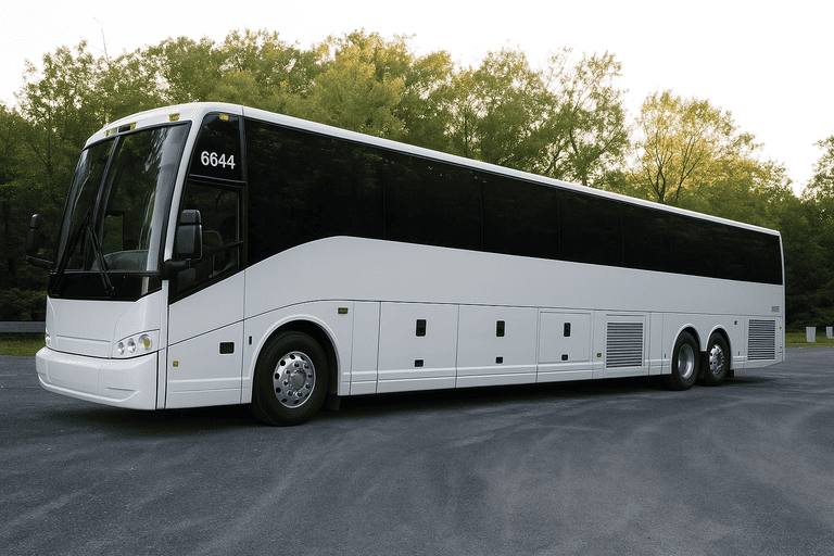 exterior of York Charter Bus coach bus