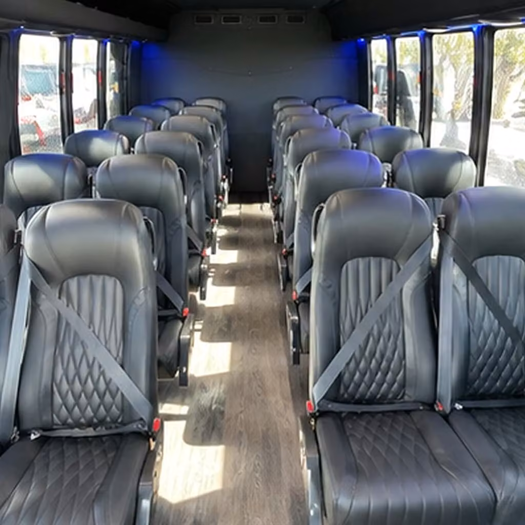 28 passenger minibus inside