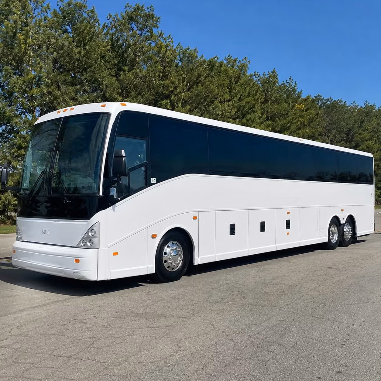 york 56 passenger charter bus rental
